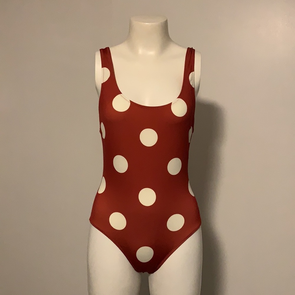 NWT! Solid + Striped One Piece Anne Marie Swimsuit